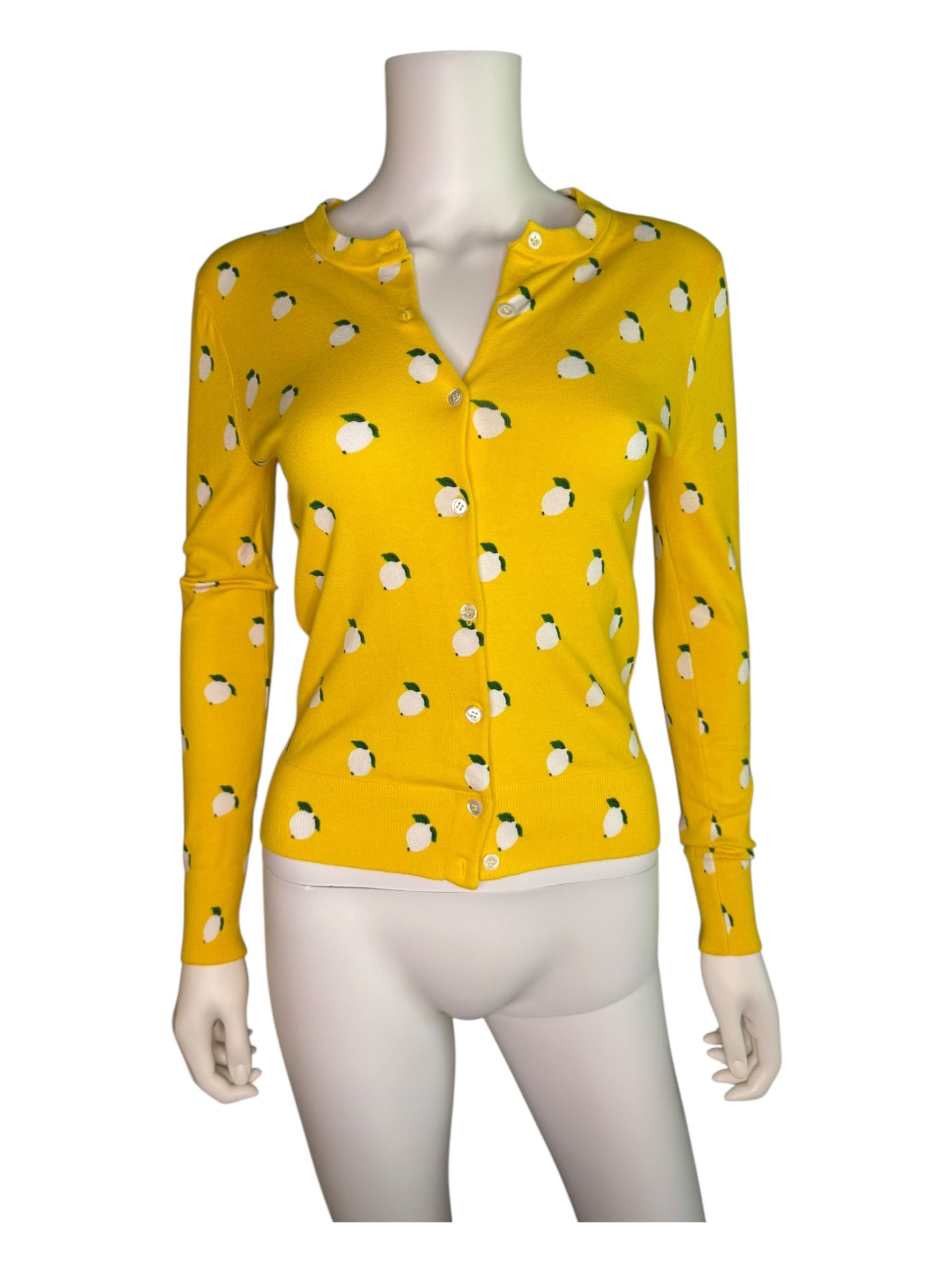 Yellow J Crew Lemon Cardigan Crew Cardigan – DECOMM Shop