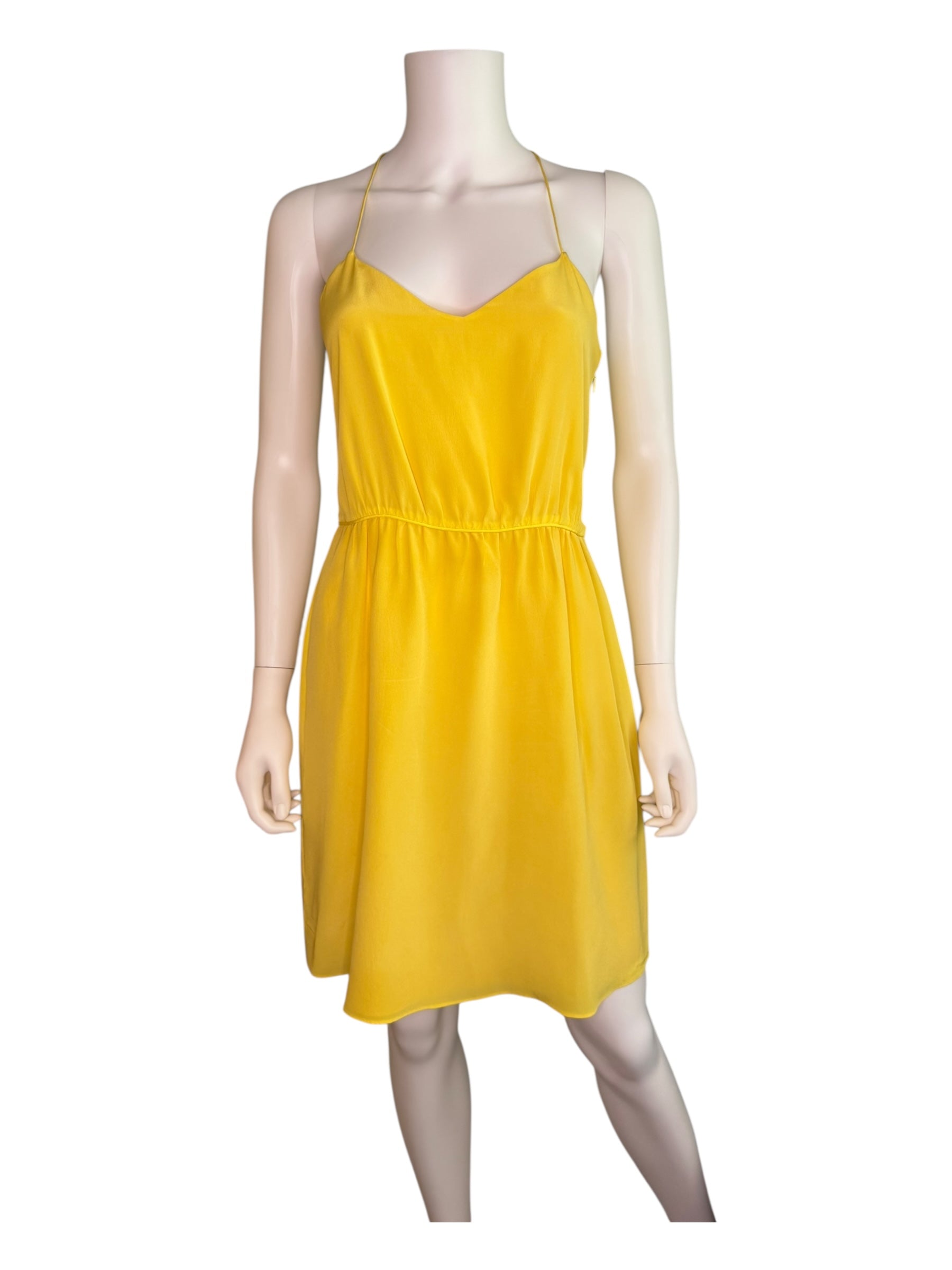 Tibi Racerback Silk Dress Tibi Racerback Silk Dress