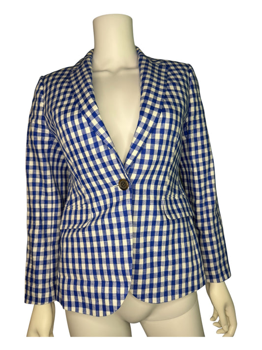 J Crew Gingham Blazer