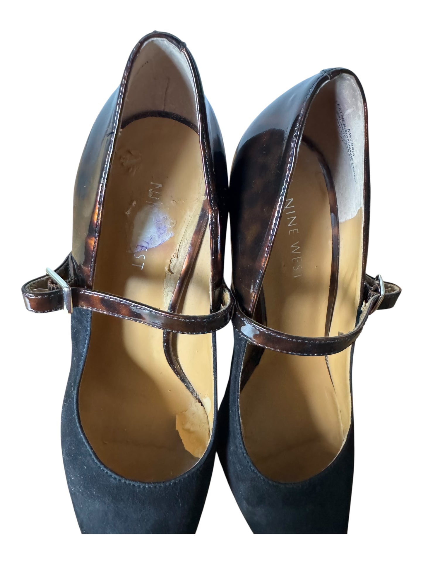 Nine West Tortoise Suede Heels