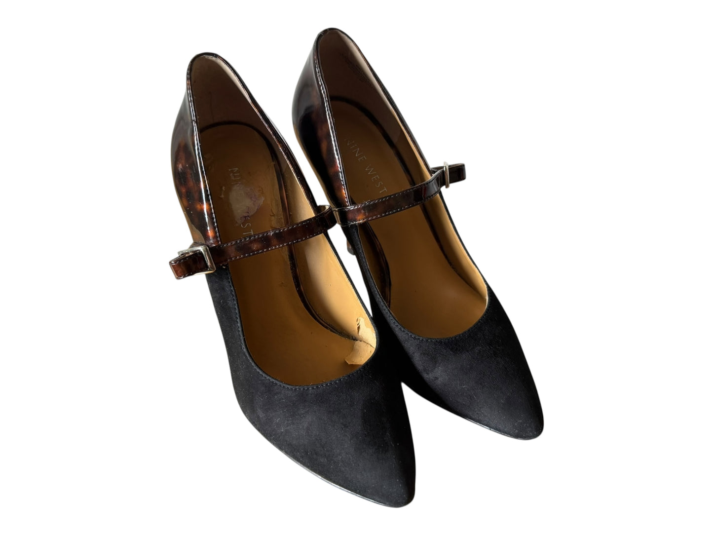 Nine West Tortoise Suede  Heels