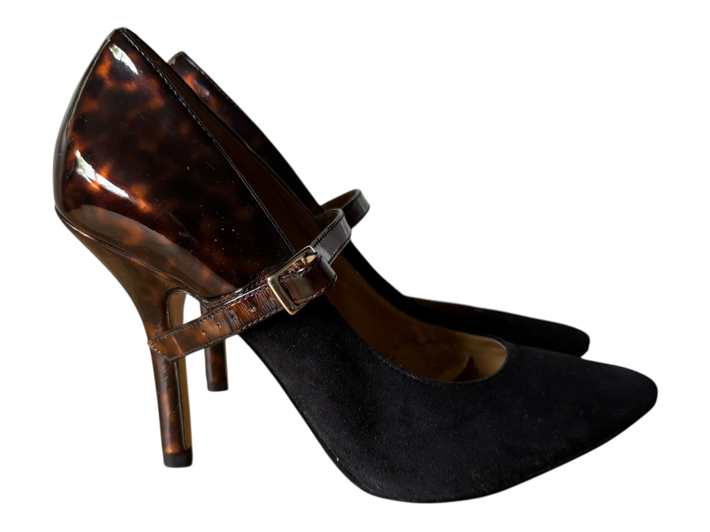 Nine West Tortoise Suede  Heels