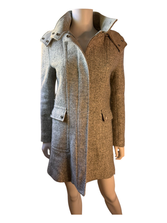 Kenneth Cole Hooded Wool Coat