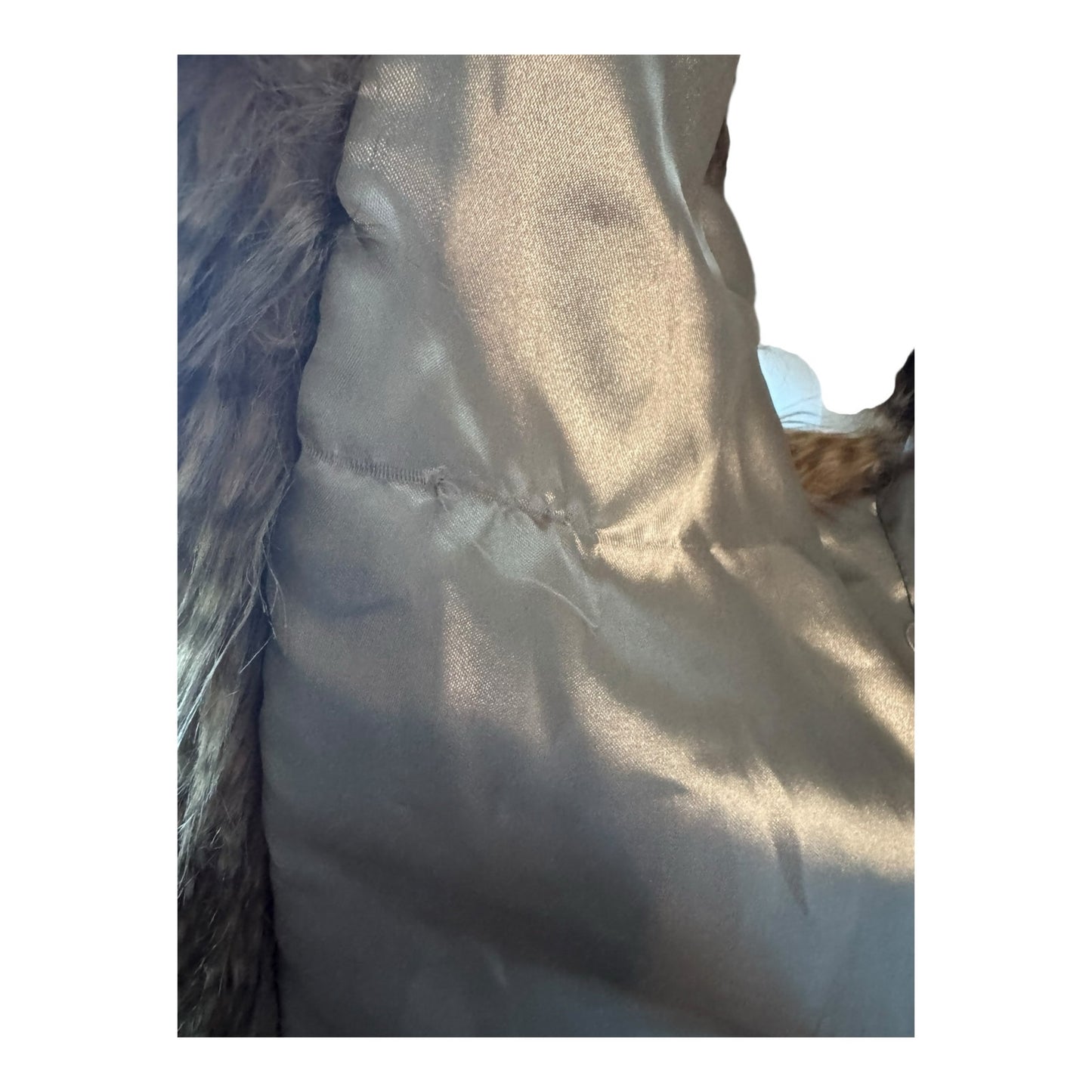 BCBG Faux Fur Hooded Vest